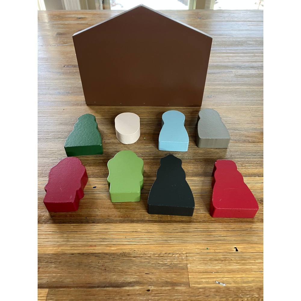 Target Wondershop Painted Wood Nativity‎ Set 2017 Christmas - Picture 4 of 5